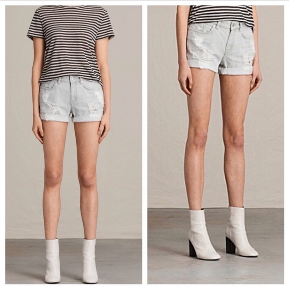 All Saints Pants - All Saints Denim Shorts